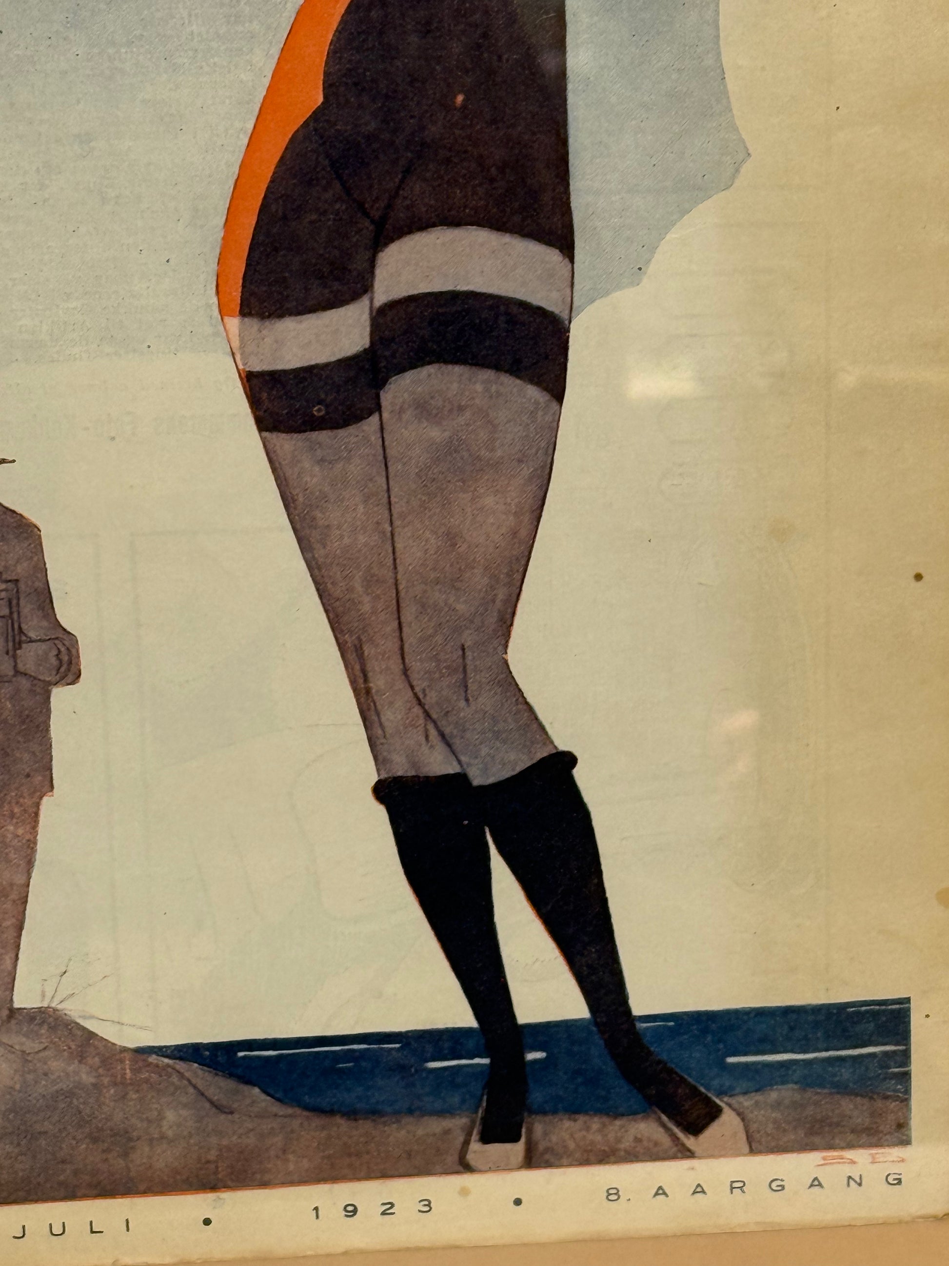 Antik original Art Deco Sven Brasch magasin forside, fra 1923