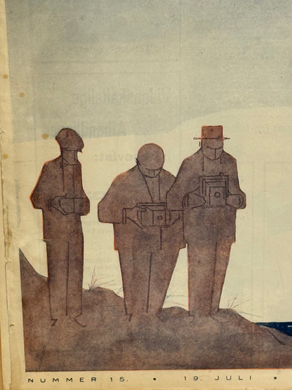 Antik original Art Deco Sven Brasch magasin forside, fra 1923