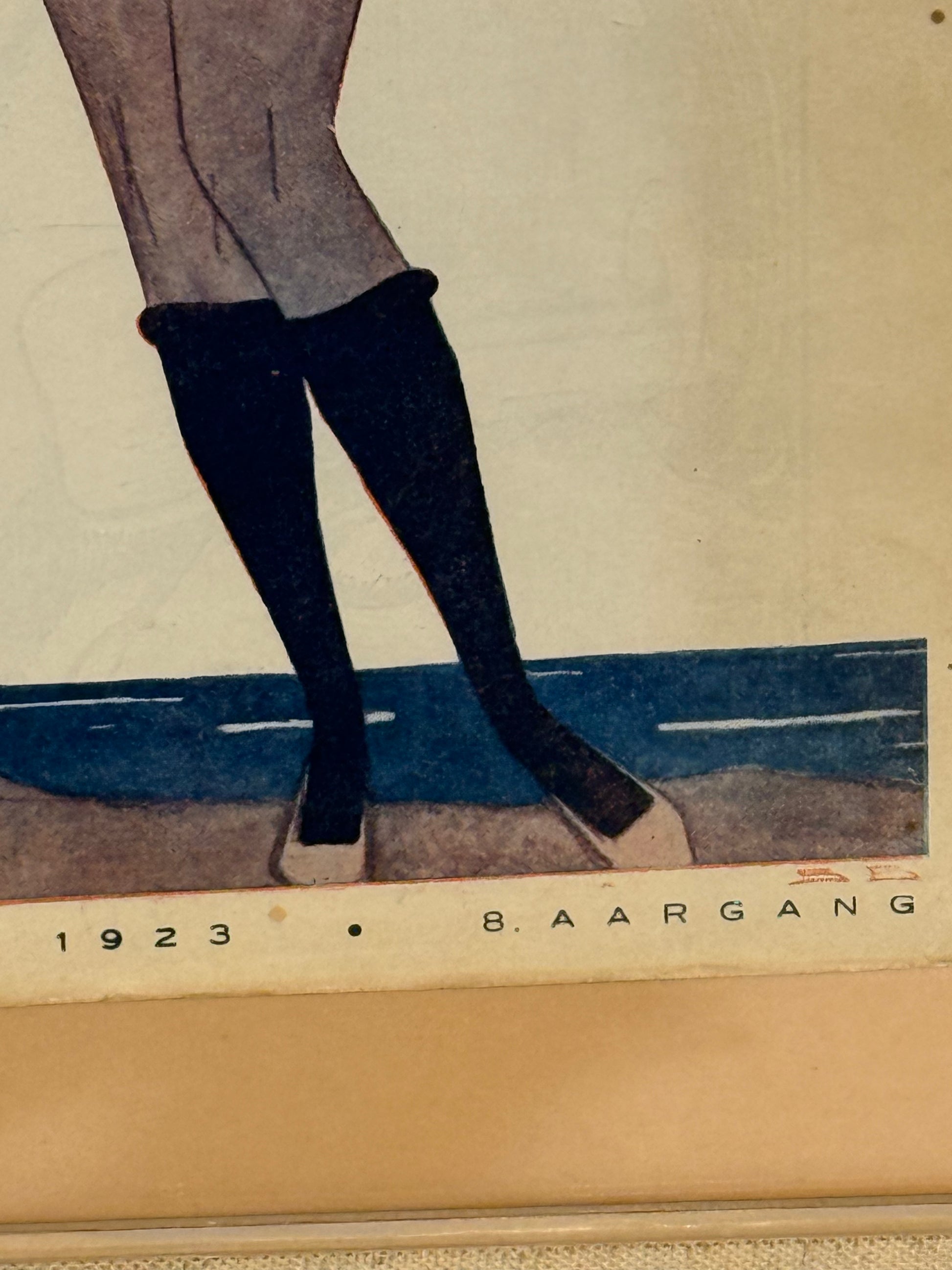 Antik original Art Deco Sven Brasch magasin forside, fra 1923