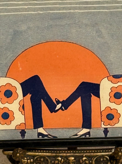 Antik original Art Deco Vore Herrer magasin forside, fra 1919