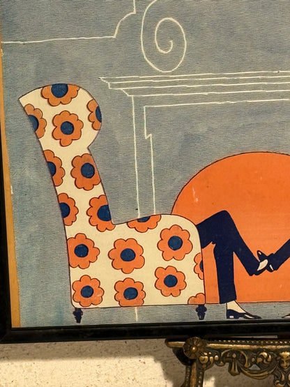 Antik original Art Deco Vore Herrer magasin forside, fra 1919