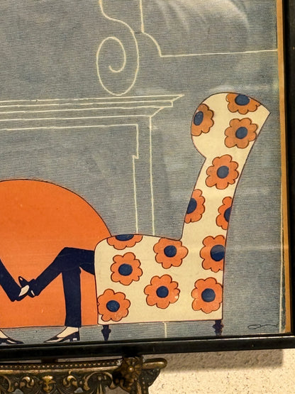 Antik original Art Deco Vore Herrer magasin forside, fra 1919