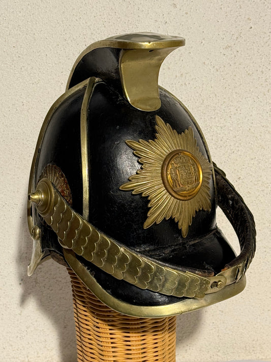 Antik dansk Dragonhjelm for officerer. Model 1864