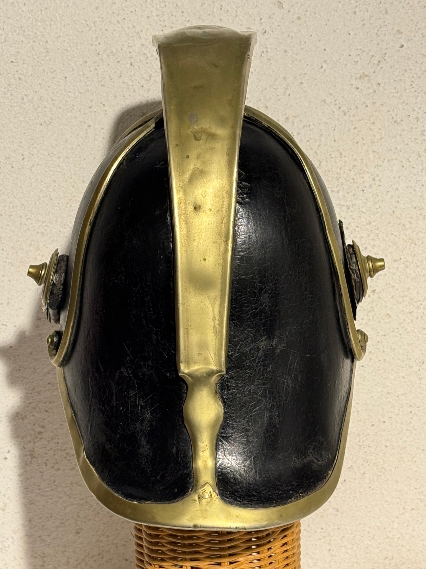 Antik dansk Dragonhjelm for officerer. Model 1864