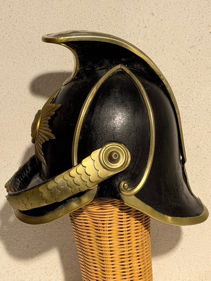 Antik dansk Dragonhjelm for officerer. Model 1864