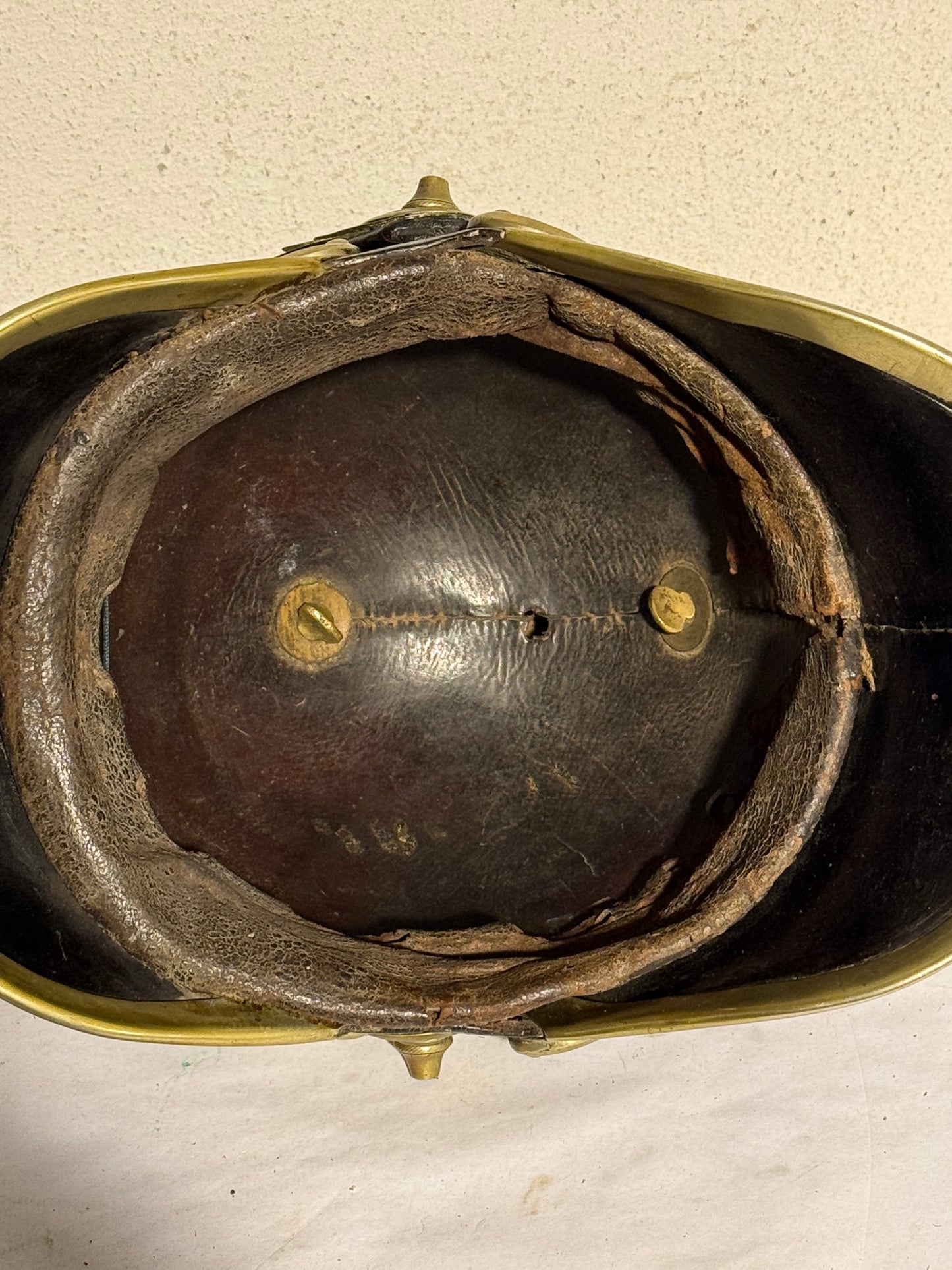 Antik dansk Dragonhjelm for officerer. Model 1864