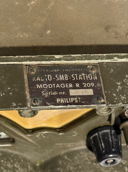 Hollandsk Reception Set R209 Mk2 militærradiomodtager, fra midt 1900 tallet