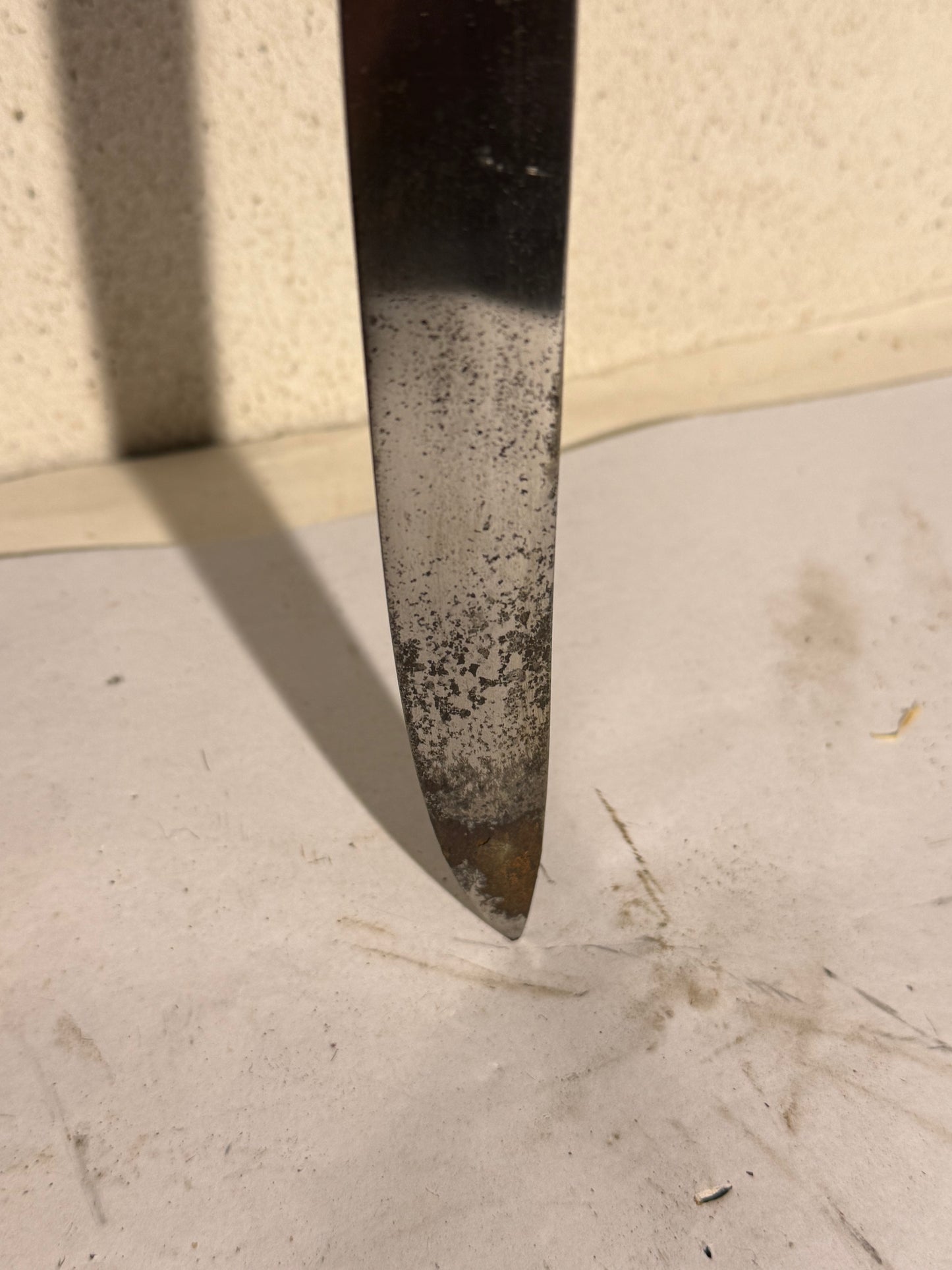 Antik Champagnesabel m. skede. Start 20. Årh