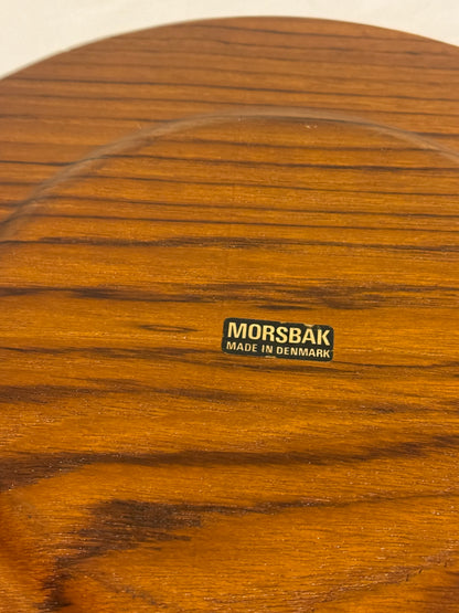 Morsbak. Vintage dansk design palisander dæk tallerken. Fra 1960érne