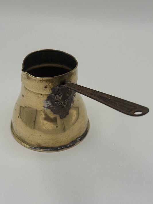Antik tyrkisk messing kaffekande. Fra 19.Årh
