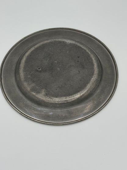 Just Andersen tin tallerken nr.1512, fra start 20. Årh