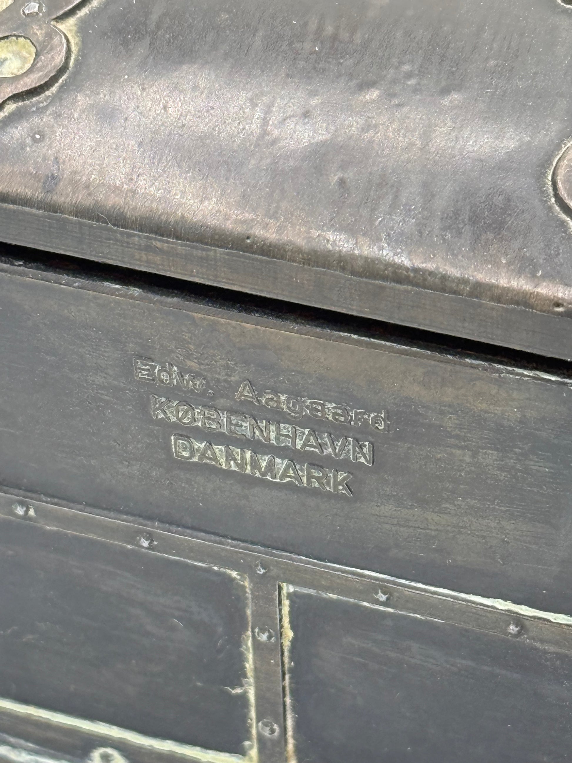 Edward Aagaard, dansk bronze skrin fra midt 20. Århundrede
