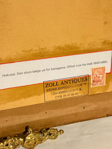Hokusai. Den store bølge ud for Kanagawa. Offset tryk fra midt 1900 tallet.