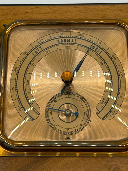 Vintage Sundo Barometer med thermometer. Tyskland, midt 20.Årh