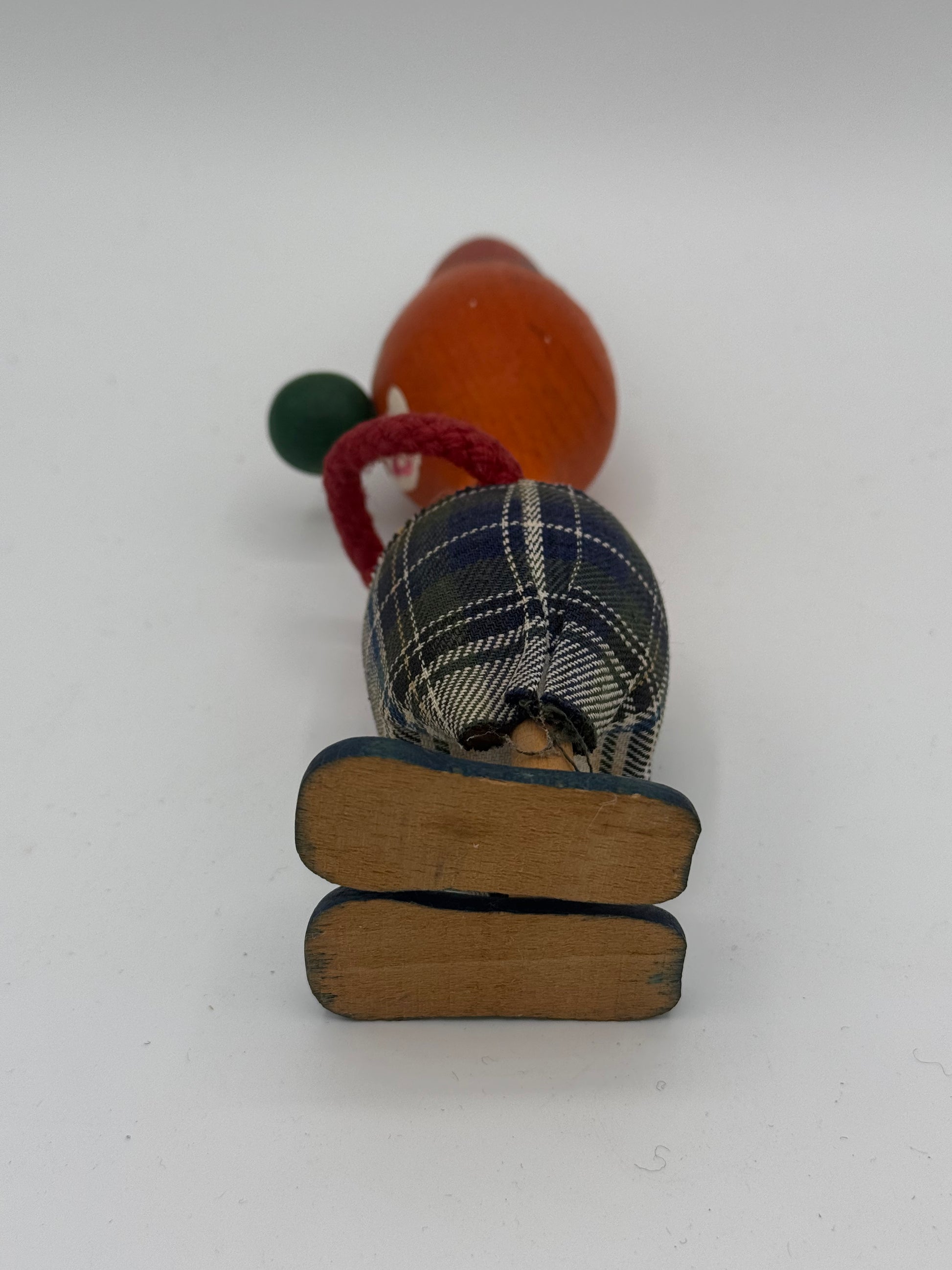 Vintage klovne Træ figur. Danmark. Fra 1950-70érne