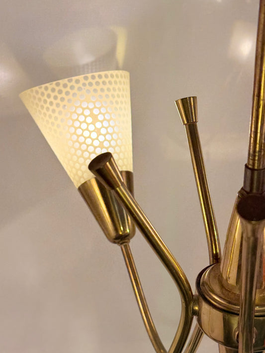 Art Deco 5-armet lysekrone, fra 1930/40érne.