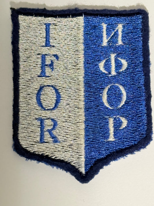 IFOR NATO Bosnien stof mærke.
