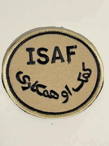 ISAF NATO Afghanistan stof mærke.