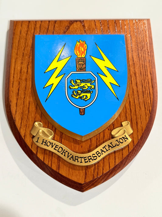 1.Hovedkvarters Bataljon skjold / plakette.