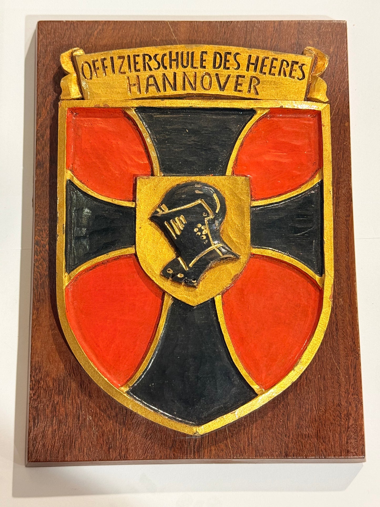 Vesttysk Hærens Officerskole Hannover skjold / plakette.