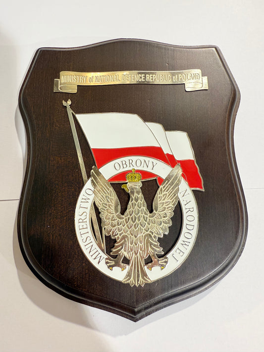 Polsk Ministeriet for nationalt forsvar skjold / plakette.