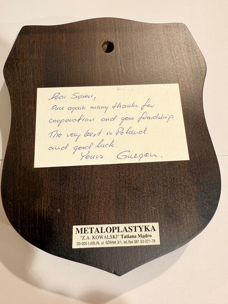 Polsk Ministeriet for nationalt forsvar skjold / plakette.