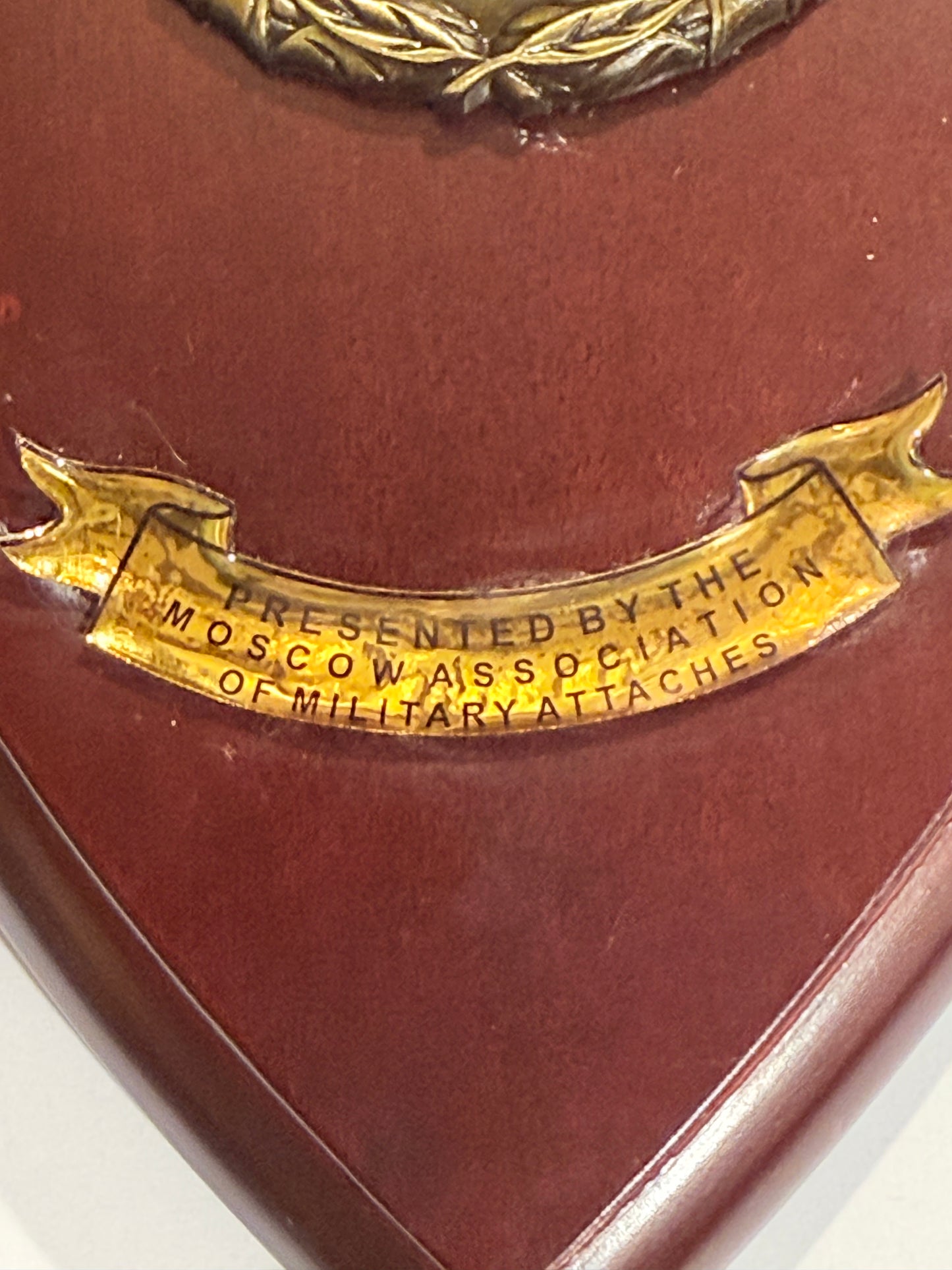 Moscow Ass. Of Military Attaches skjold / plakette