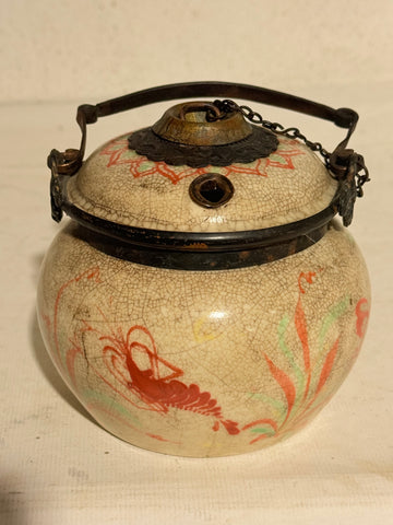 Antik Opiumspibe i porcelæn. Kina/Asien. Fra 1800 tallet