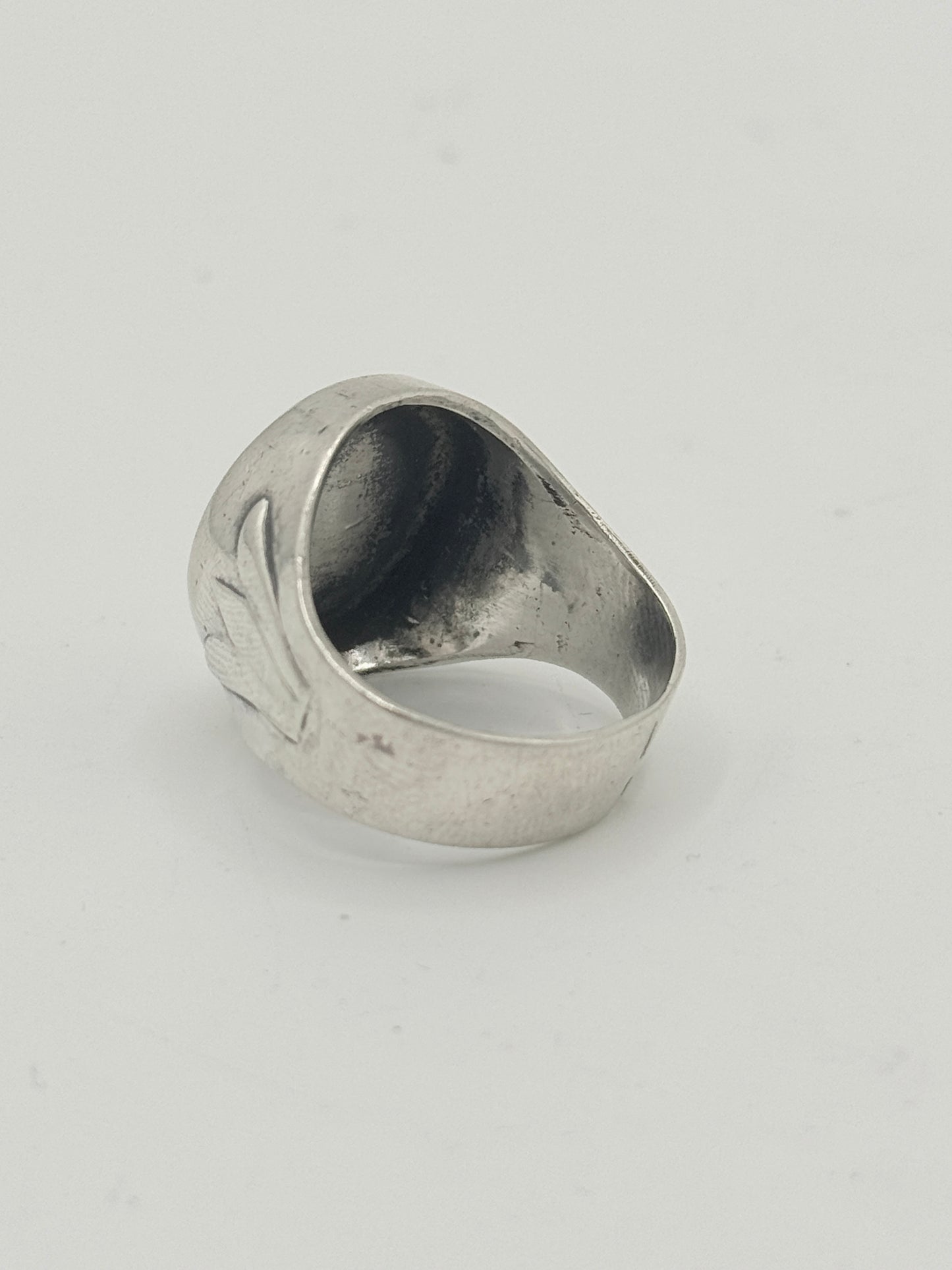 Vintage sterling sølv signet herre ring. Fra midt 1900 tallet