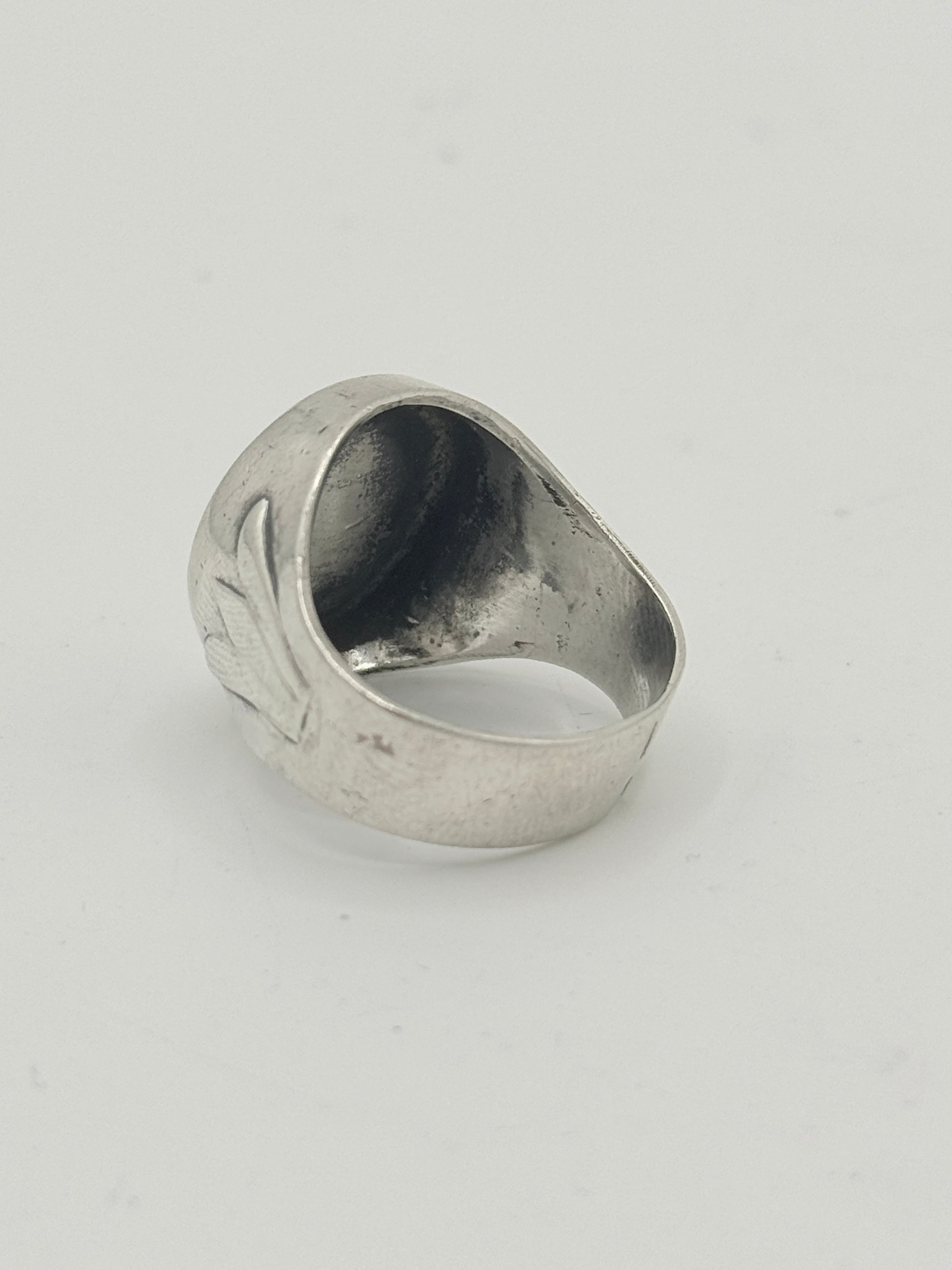 Vintage sterling sølv signet herre ring. Fra midt 1900 tallet