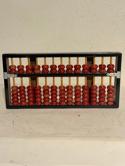 Lotus Flower Brand suanpan ball frame. China. From 1960.