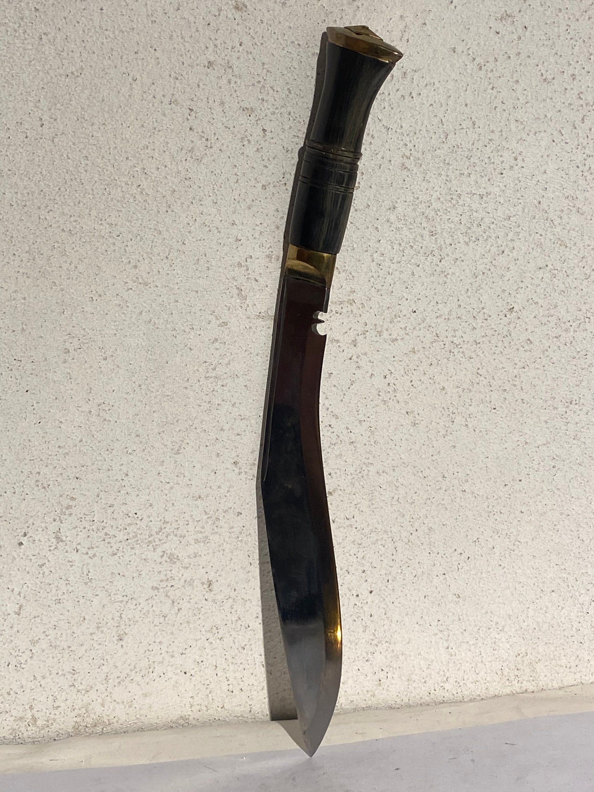 Vintage Nepalesisk Gurkha militær kukri-kniv. Med royal proveniens