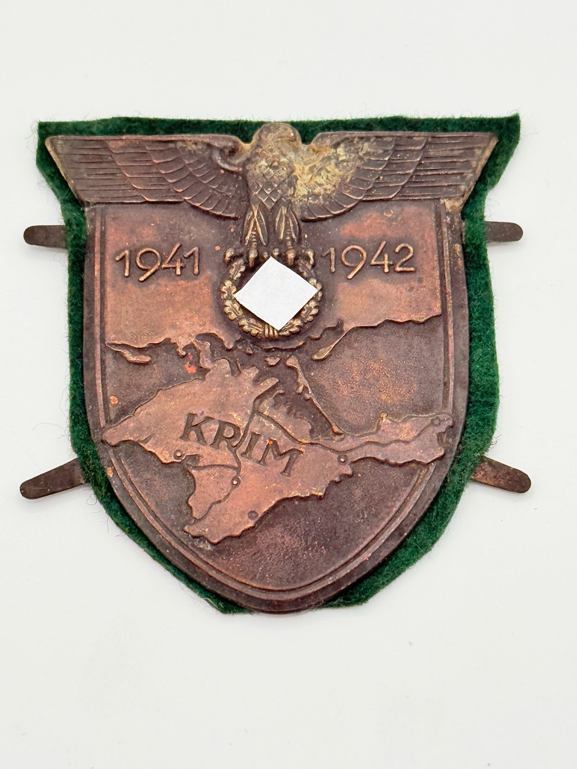 Tysk WW2 Krim-skjold. Fra 1942