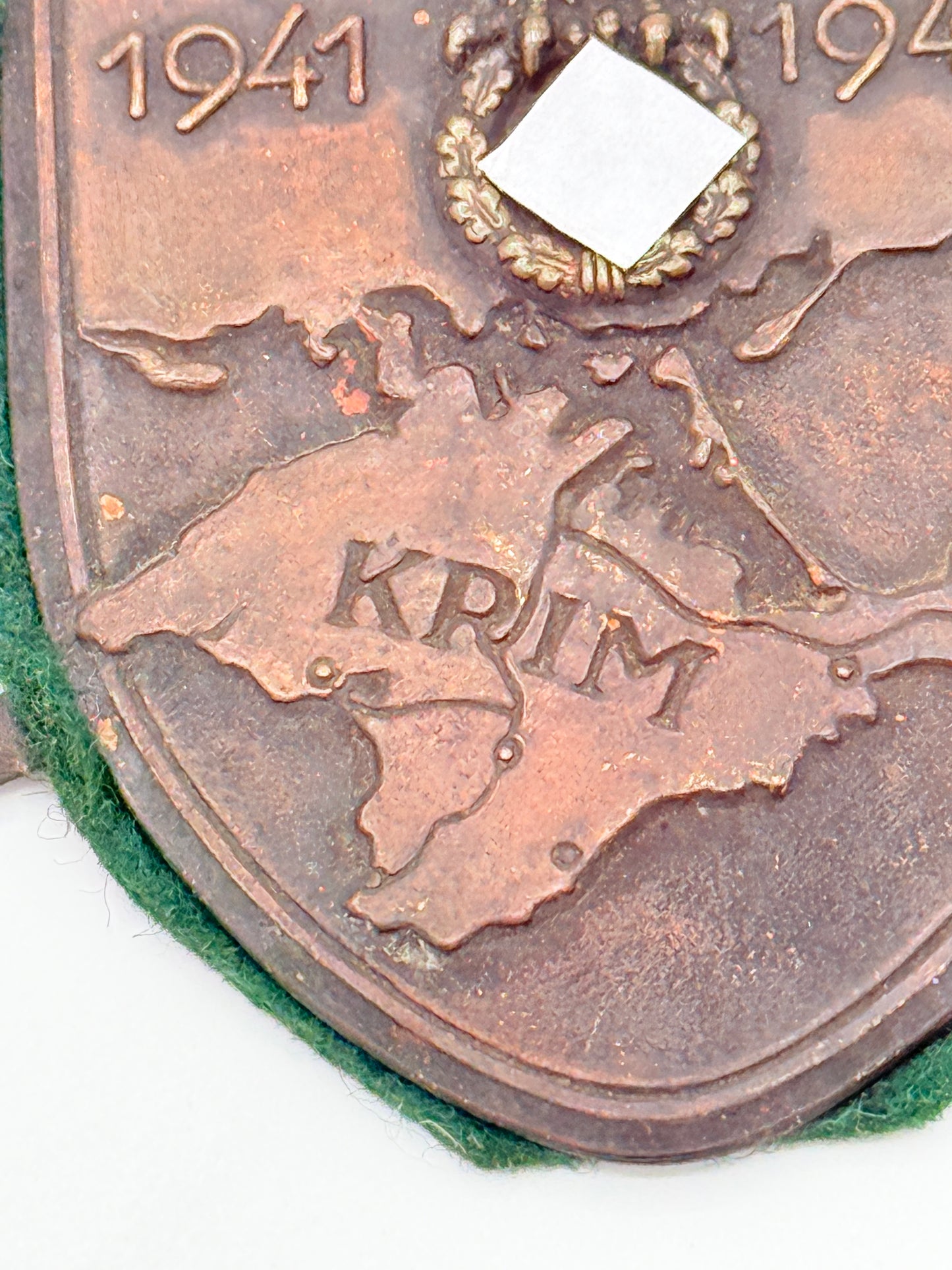 Tysk WW2 Krim-skjold. Fra 1942