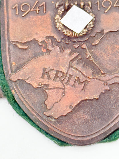 Tysk WW2 Krim-skjold. Fra 1942