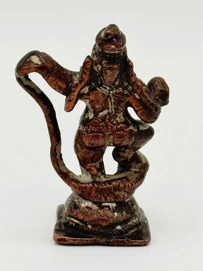 Antik dansende Krishna kobber statue. Indien. Fra 18. Århundrede