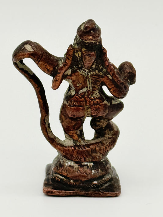 Antik dansende Krishna kobber statue. Indien. Fra 18. Århundrede