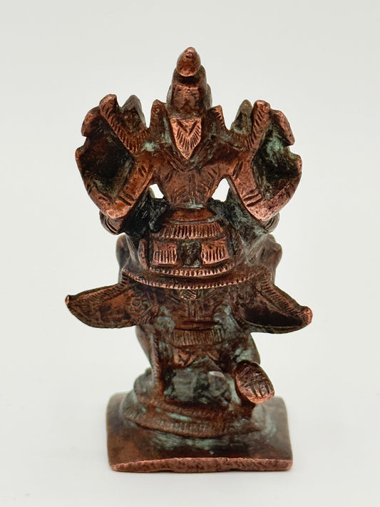 Antik Vishnu Garuda kobber statue. Indien. Fra 18.-19. Århundrede