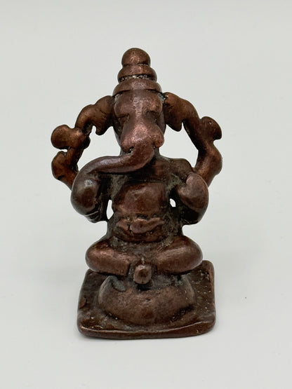 Antik Ganesh kobber statue. Indien. Fra 18. Århundrede