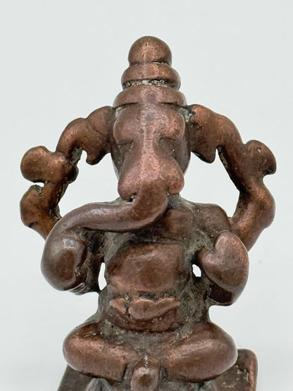 Antik Ganesh kobber statue. Indien. Fra 18. Århundrede
