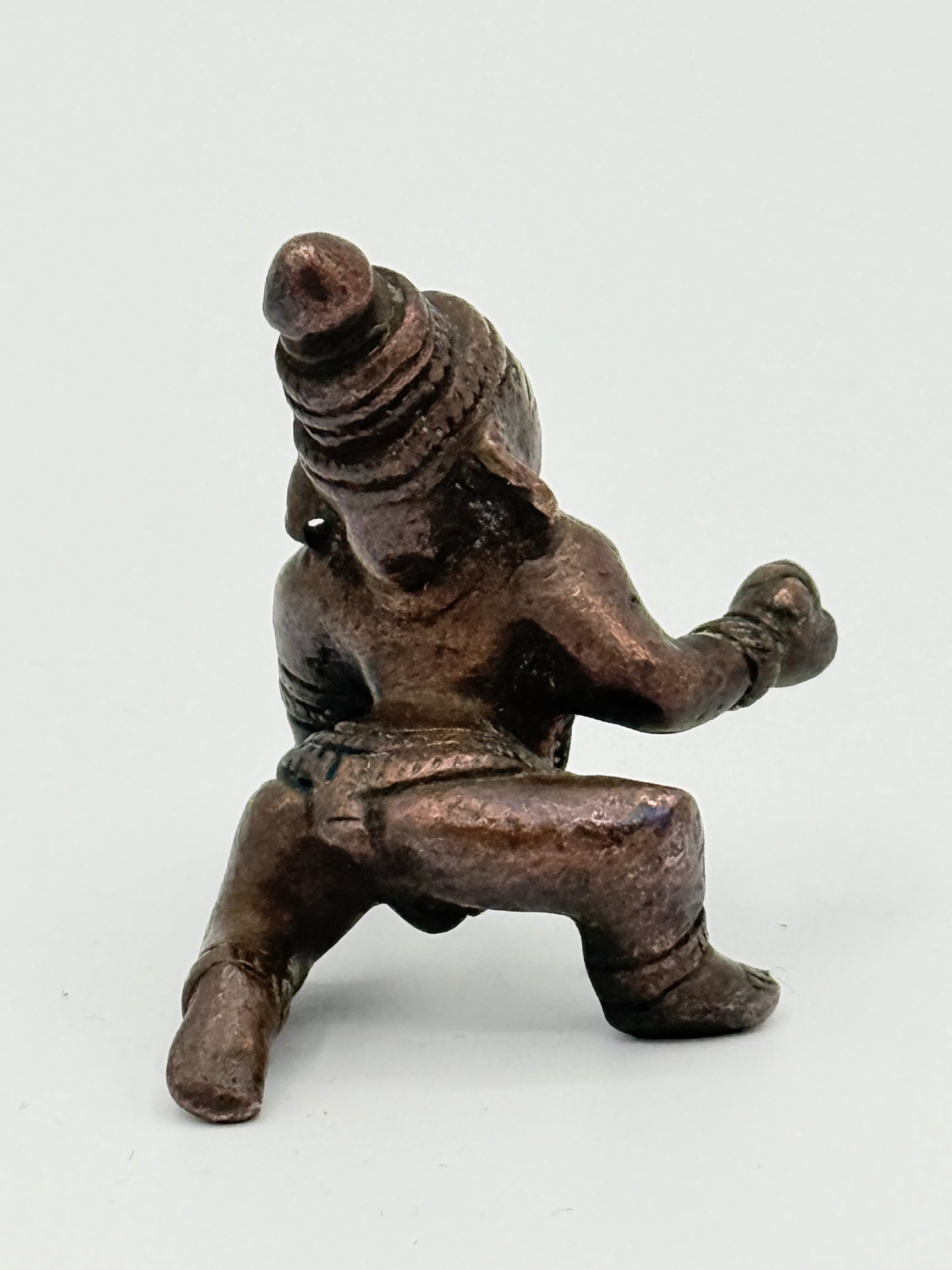 Antik Bala Krishna kobber statue. Indien. Fra 17.-19. Århundrede