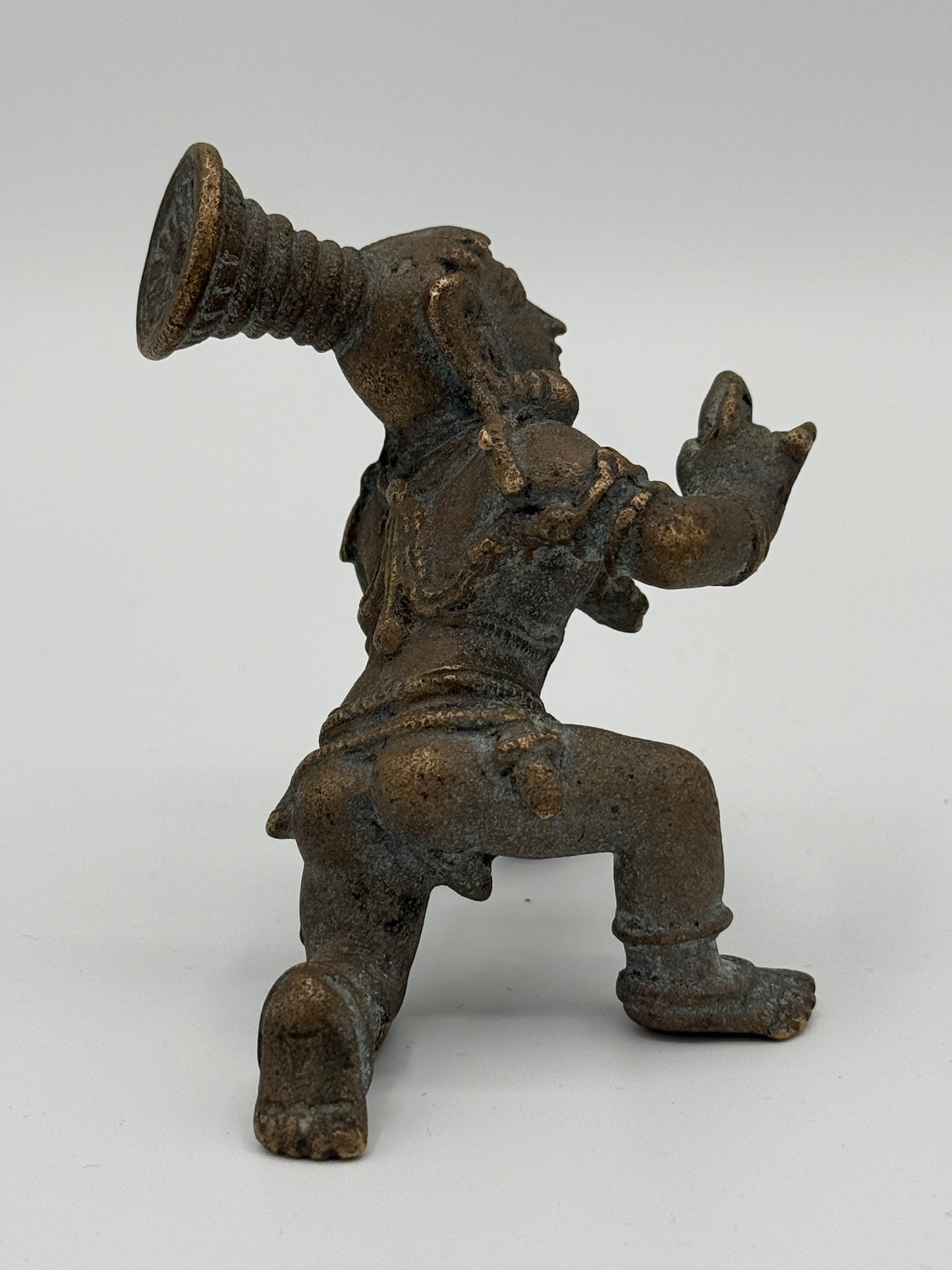 Antik Bala Krishna bronze statue. Indien. Fra 17. Århundrede