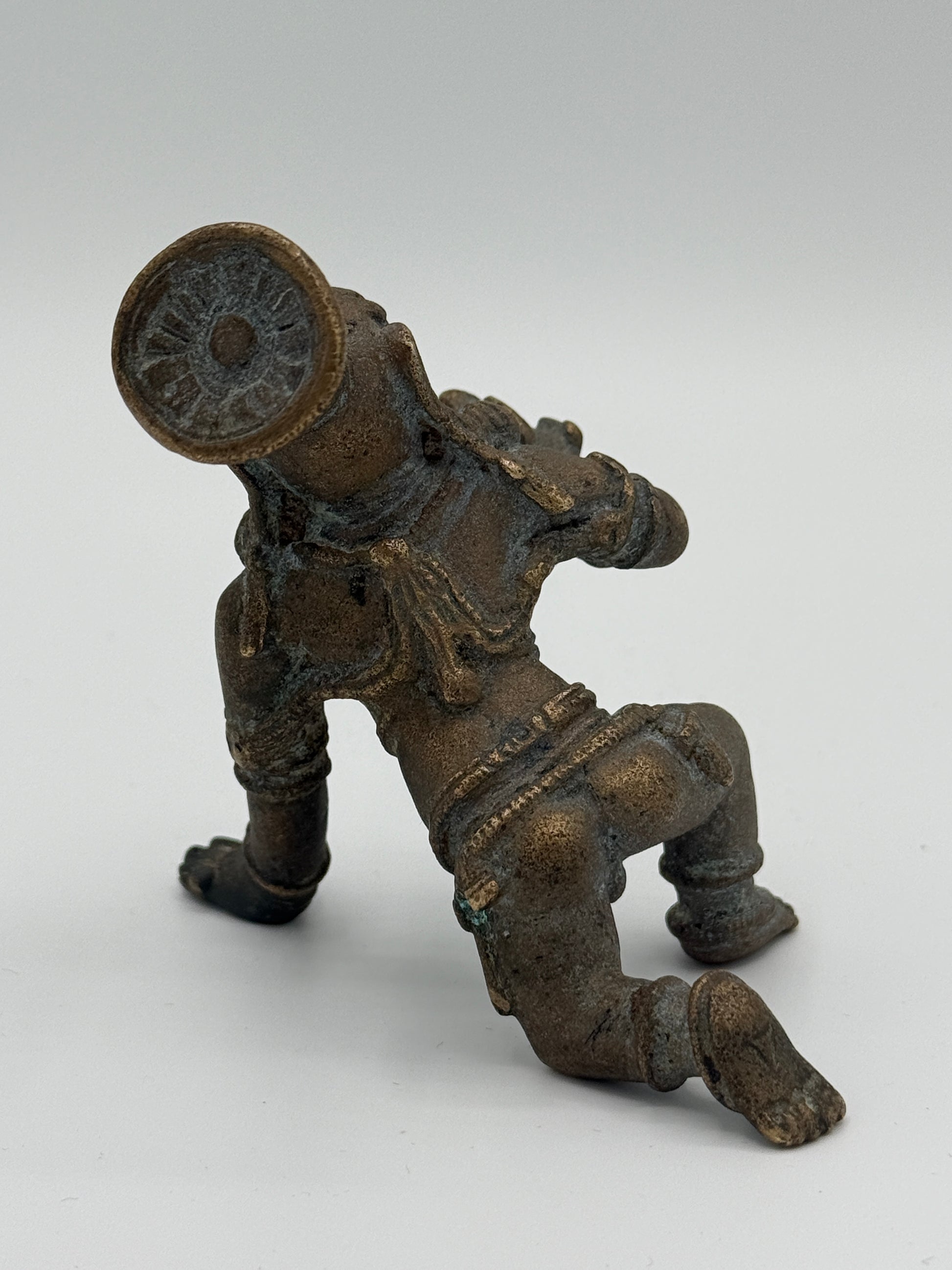 Antik Bala Krishna bronze statue. Indien. Fra 17. Århundrede