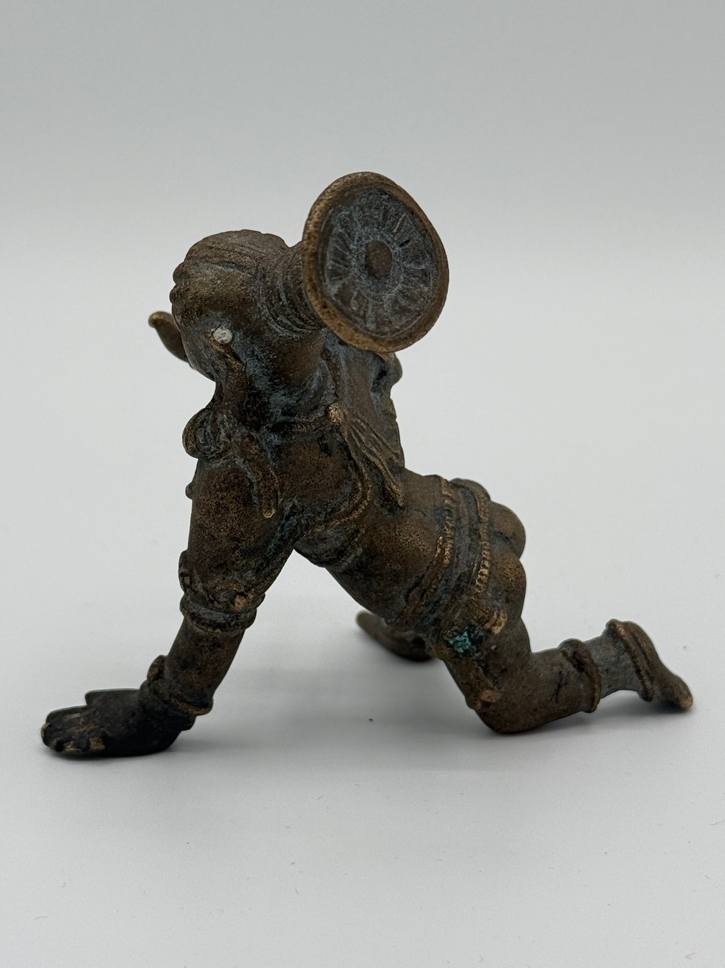 Antik Bala Krishna bronze statue. Indien. Fra 17. Århundrede