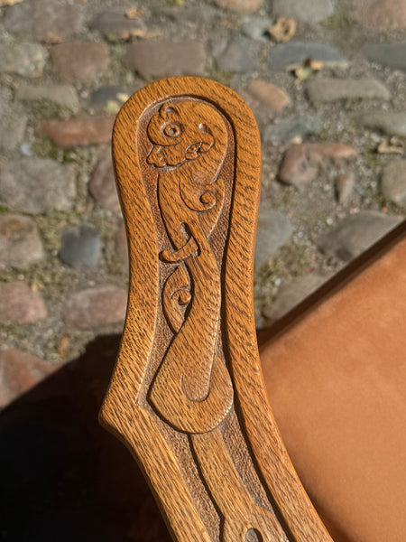 Antique Norwegian Viking Dragon Style Corner Chair. From 1880-1915.