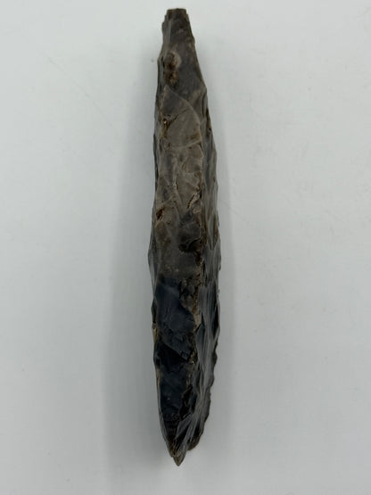 Dansk Stenalder. Tyknakket tyndbladet økse i flint. Dolktid 2400-1800 F.Kr