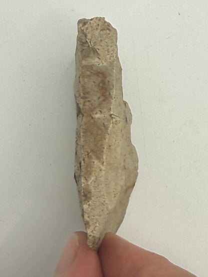 Dansk Stenalder. Asymmetrisk skiveøkse i flint. Sen Ertebølletid: 4500-3900 F.Kr