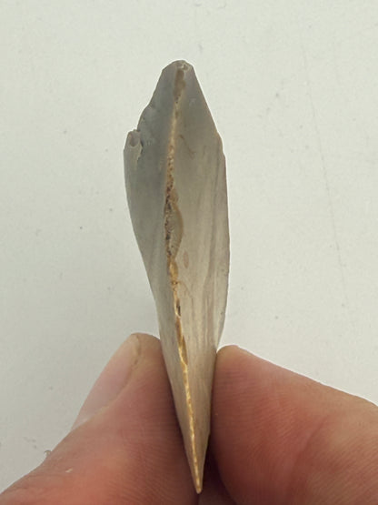 Dansk Stenalder. Symmetrisk skiveøkse i flint. Sen Ertebølletid: 4500-3900 F.Kr