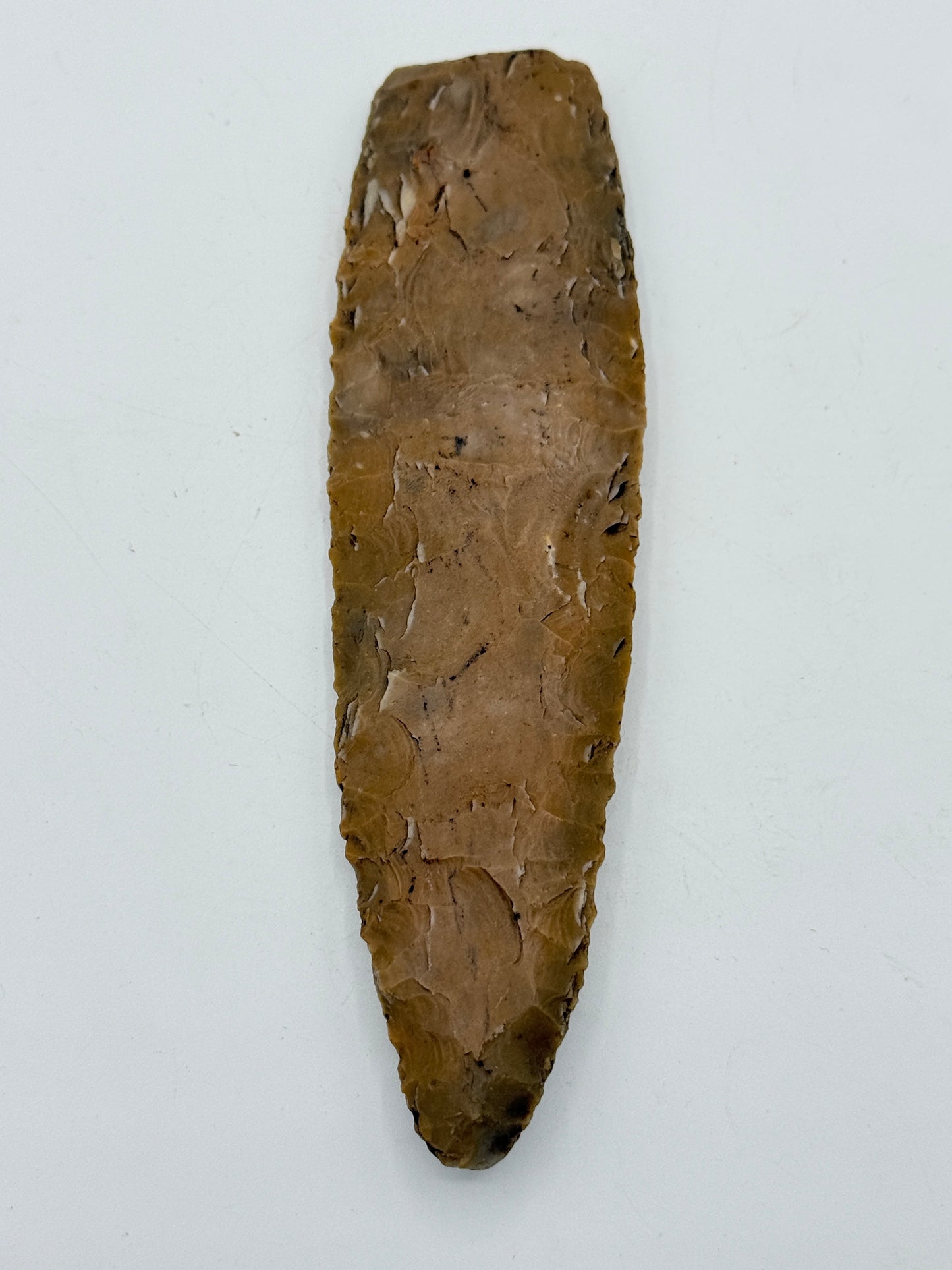 Dansk Stenalder. Spyd / Dolk spids. Tragtbæger kultur: 4000-2800 F.Kr