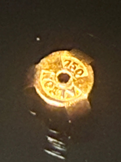 Alton, Vintage 18K.Guld ørestikker, med brillianter. Sverige, 1960-80érne